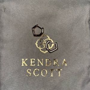 Kendra Scott Irregular Huggie Earrings In Gold